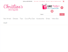 Tablet Screenshot of christinasboutiques.com